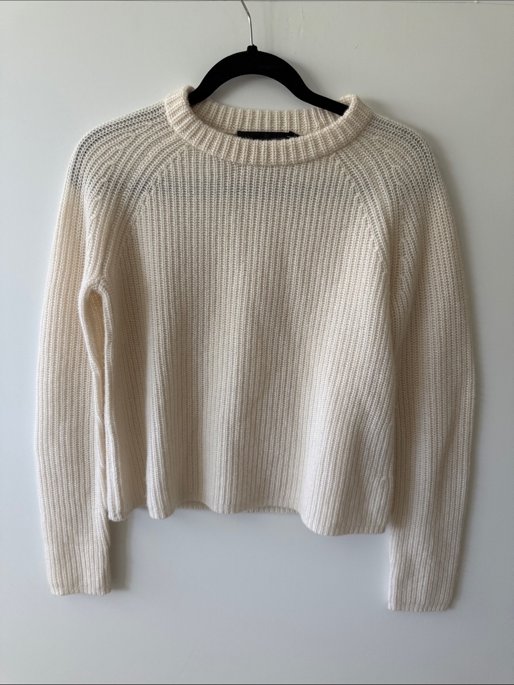 Jenni Kayne Cashmere Fisherman Sweater Ivory Cream Size XS - Picture 7 of 9